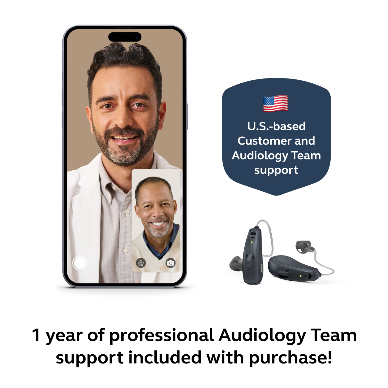 Jabra Enhance Select 50R w/Premium Care, Black, image number 4