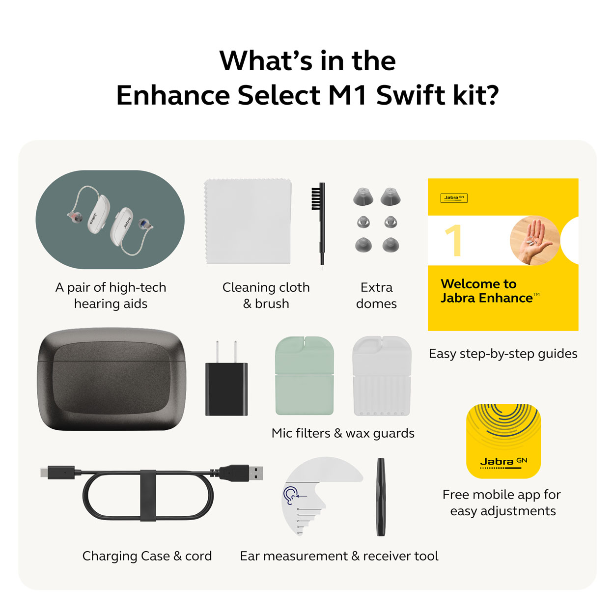 Jabra Enhance Select M1 Swift, Gold, image number 9