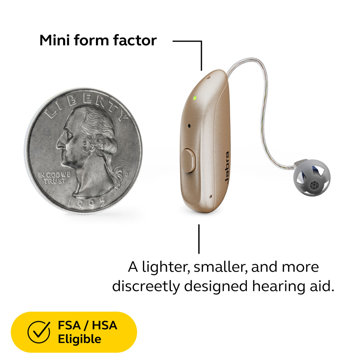 Jabra Enhance Select 300 w/Premium Care, Gold image number 4