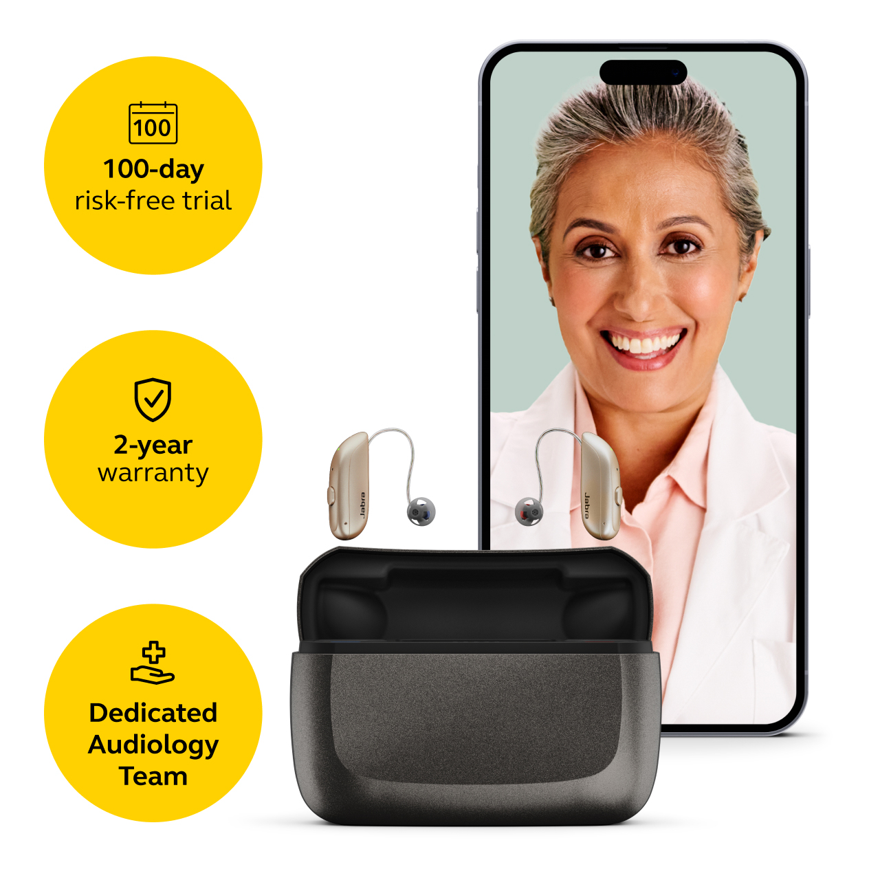 Jabra Enhance Select 300 w/Premium Care, Gold, image number 1