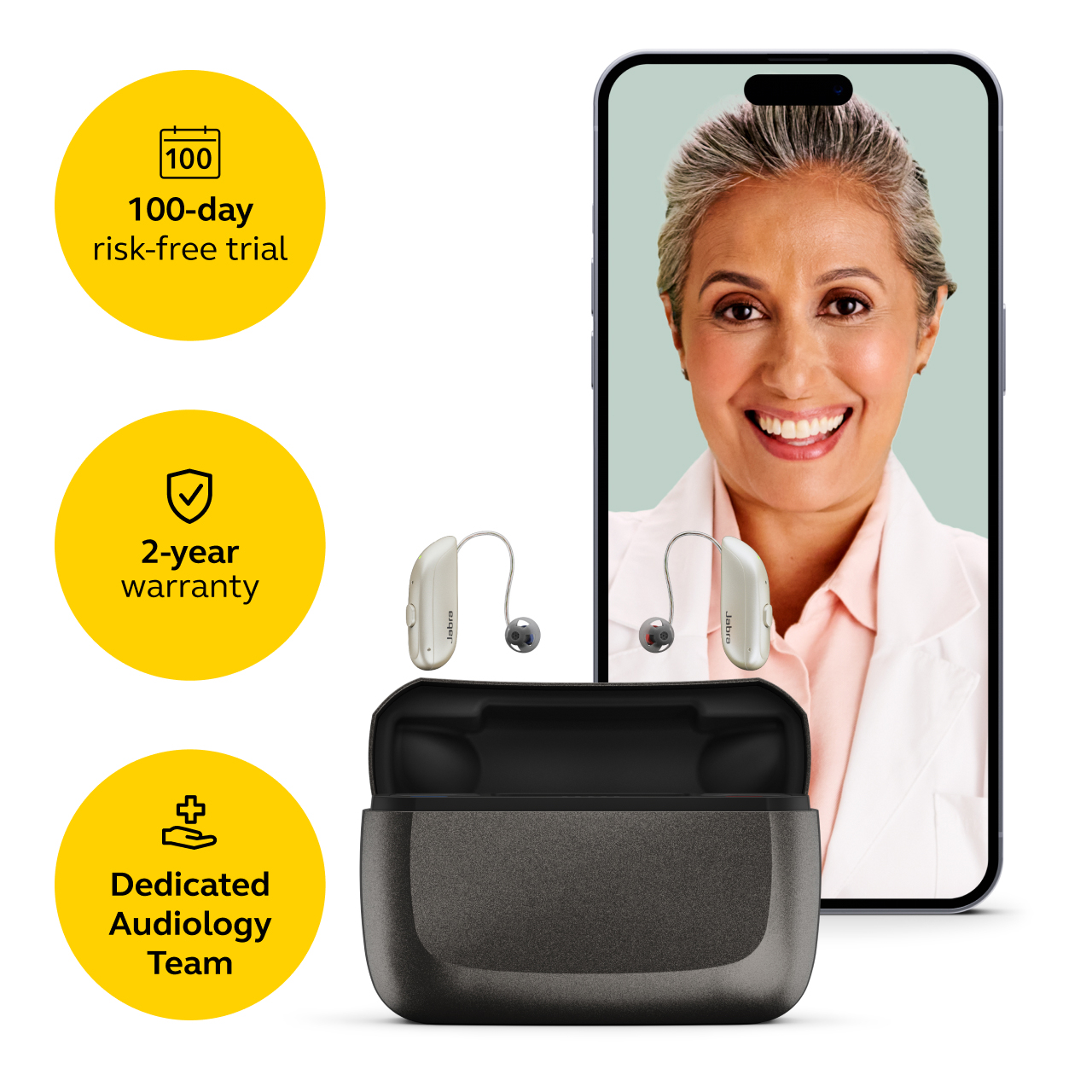 Jabra Enhance Select 300 w/Premium Care, Champagne, image number 1