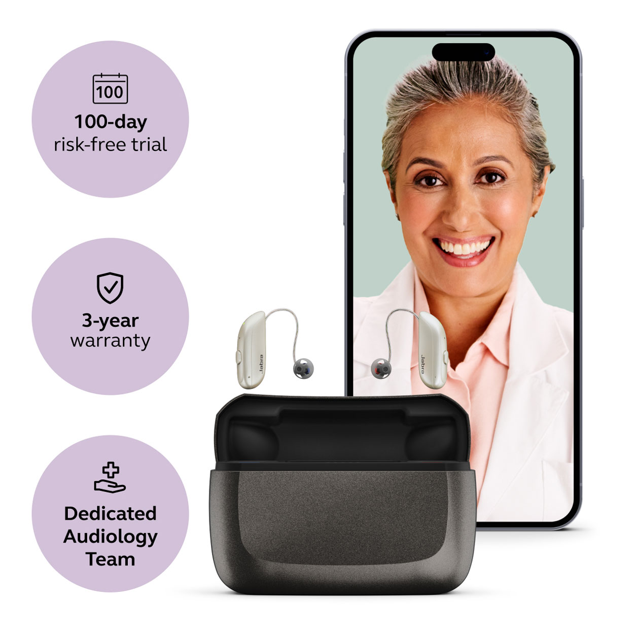 Jabra Enhance Select 300 w/Premium Care, Champagne image number 1