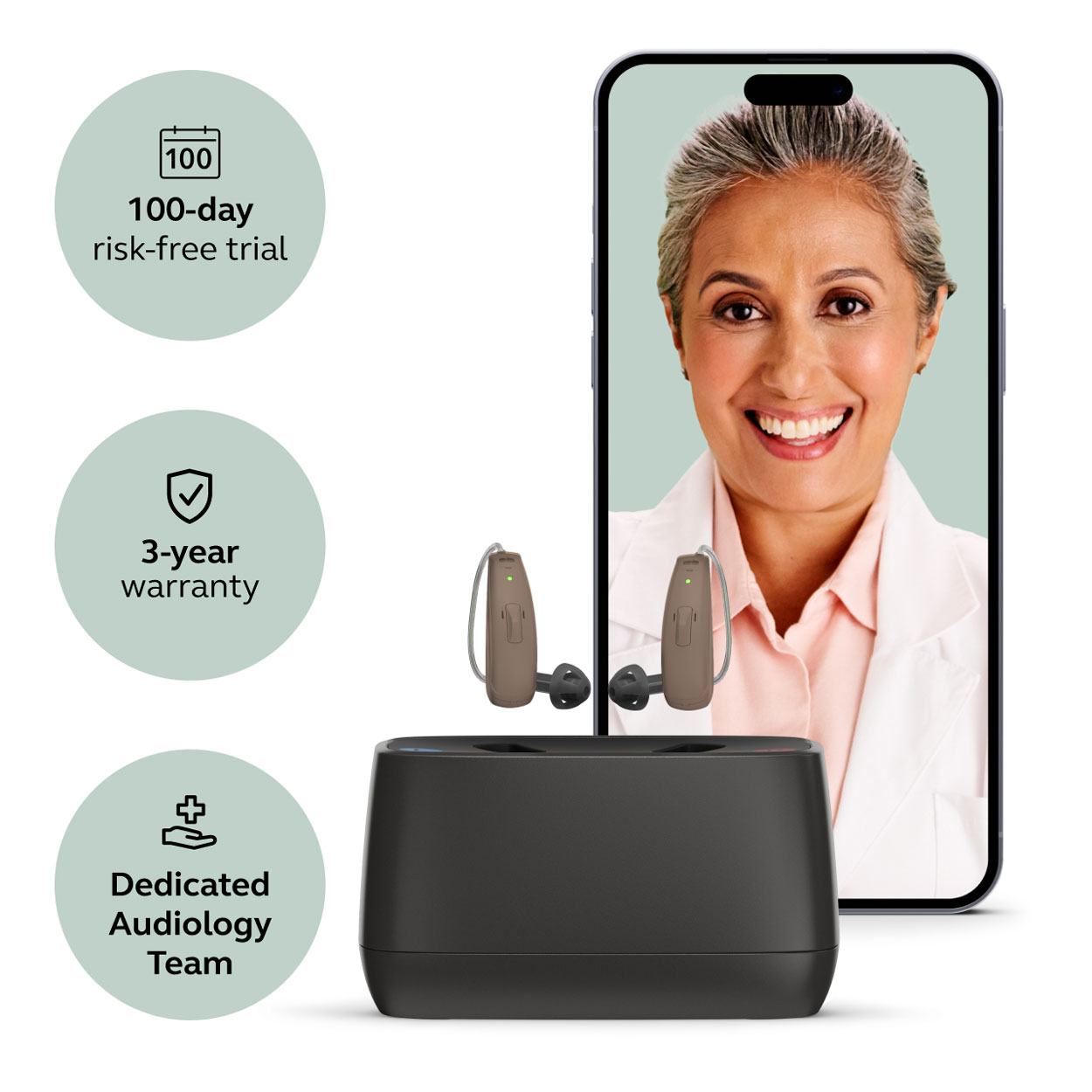 Jabra Enhance Select 50R w/Premium Care, Medium Blonde image number 1