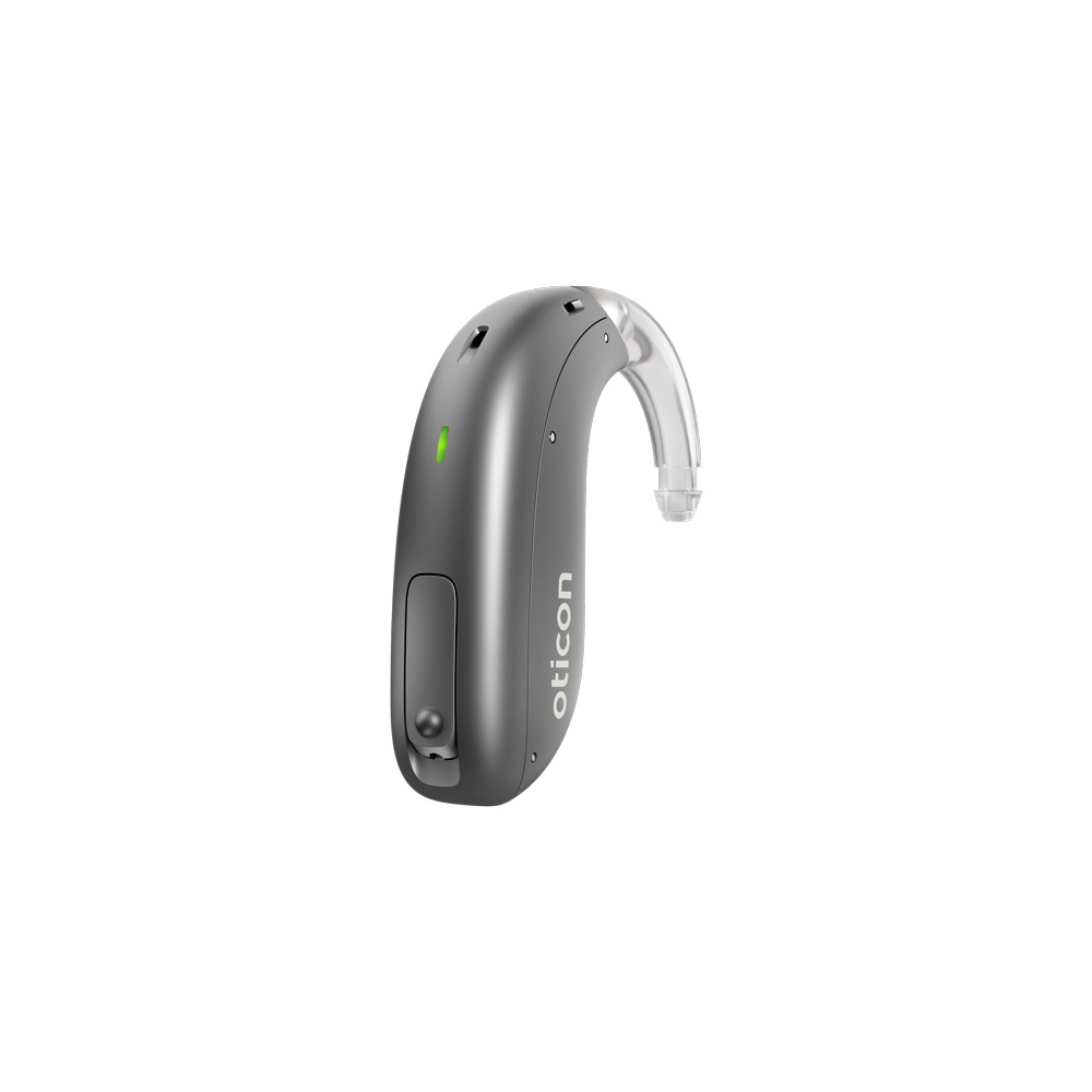 Oticon More 2 miniBTE-R, Steel Gray image number 1.0